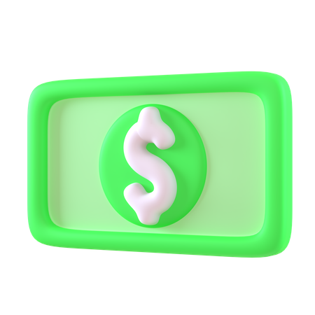 Dollarnote  3D Icon