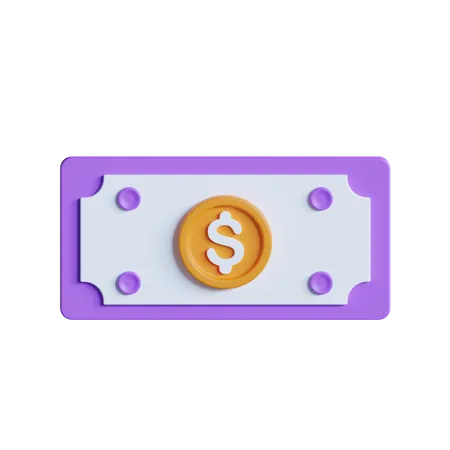 Dollarnote  3D Icon