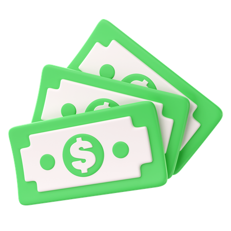 Dollarnote  3D Icon