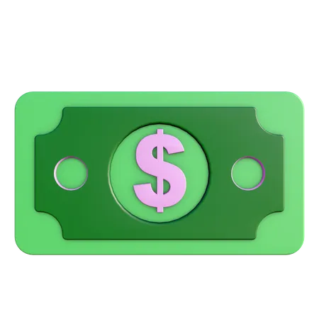 Dollarnote  3D Icon