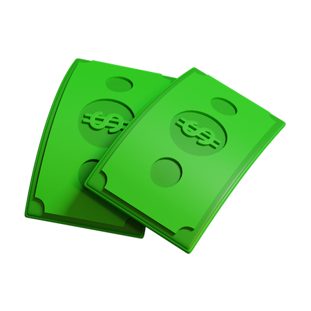 Dollarnoten  3D Icon