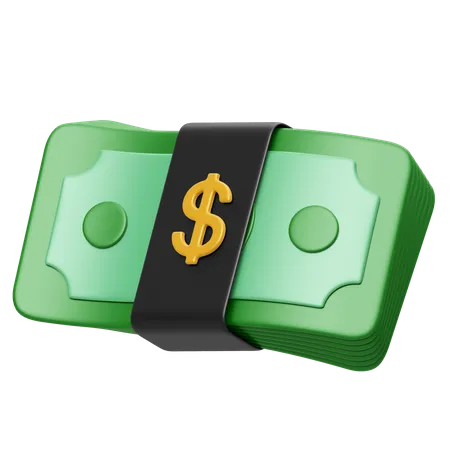 Dollarnoten  3D Icon