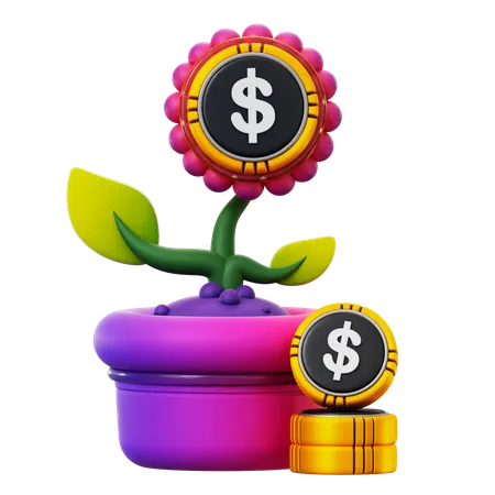 Dollarpflanze  3D Icon