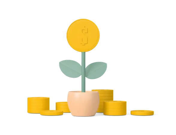 Dollarpflanze  3D Icon