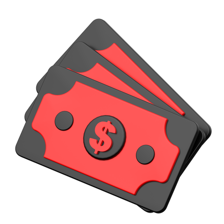 Dollars  3D Icon