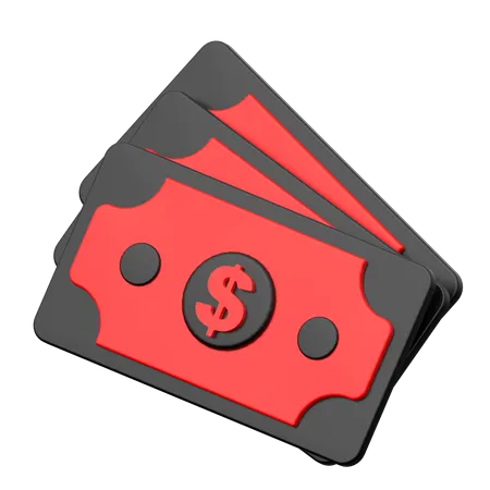 Dollars  3D Icon