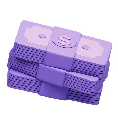 Dollars  3D Icon