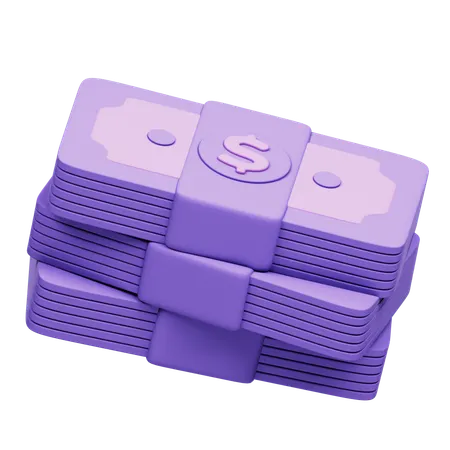 Dollars  3D Icon