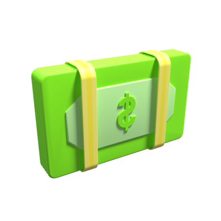 Dollars  3D Icon