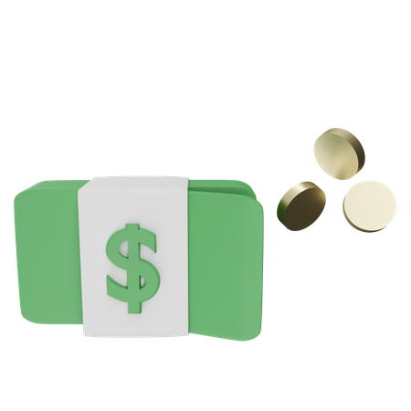 Dollars  3D Illustration