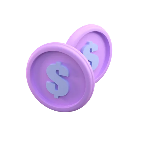 3 D Money Coin Icon Render 3D Illustration