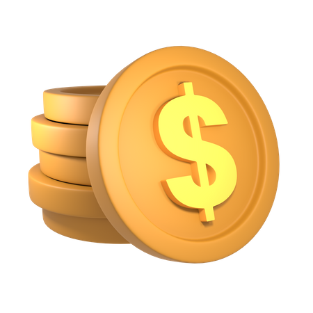 Dollars américain  3D Icon
