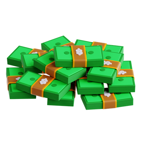 Dollars en espèces  3D Icon