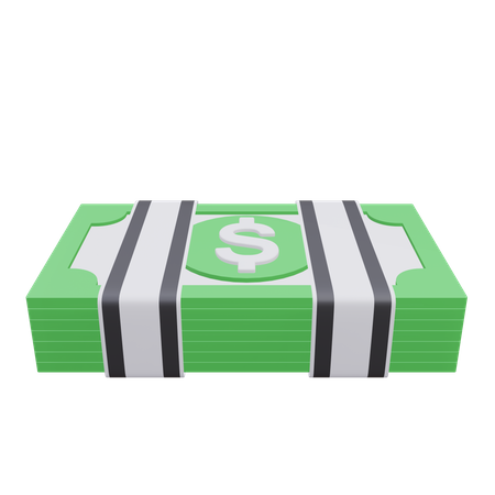 Dollars pack 3D Icon