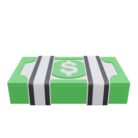 Dollars pack 3D Icon