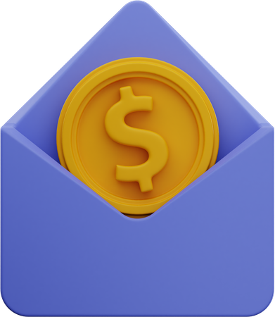 Dollarumschlag  3D Icon