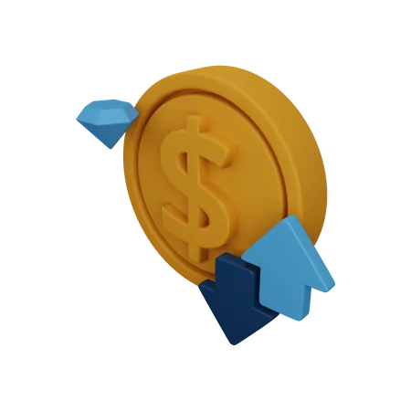 Dollarwert  3D Icon