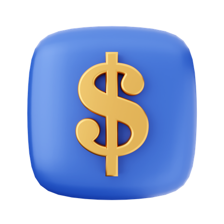 Dollarzeichen  3D Icon