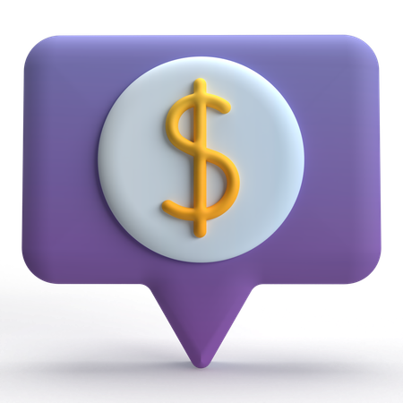 Doller Chat  3D Icon