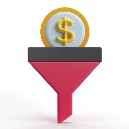 Doller Funnel  3D Icon