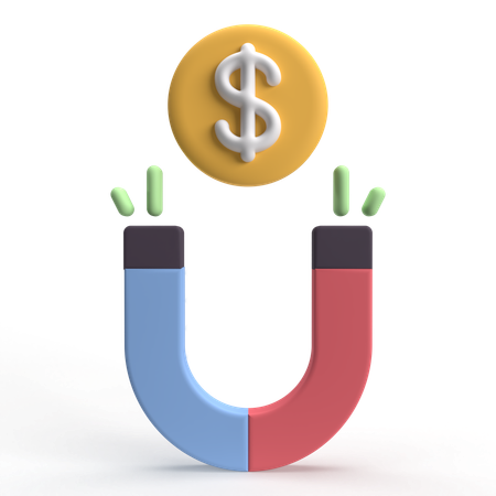 Doller Magnet  3D Icon