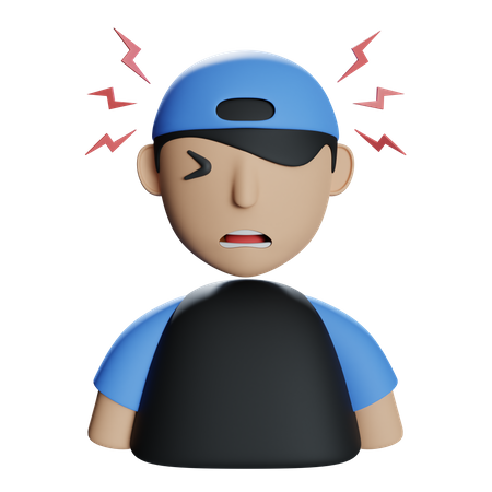 Dolor de cabeza  3D Icon