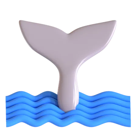 Whale 3 D Illustration 3D Icon