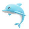 aquatic animal 3d logos
