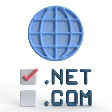 Domain  3D Icon