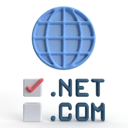 Domain  3D Icon