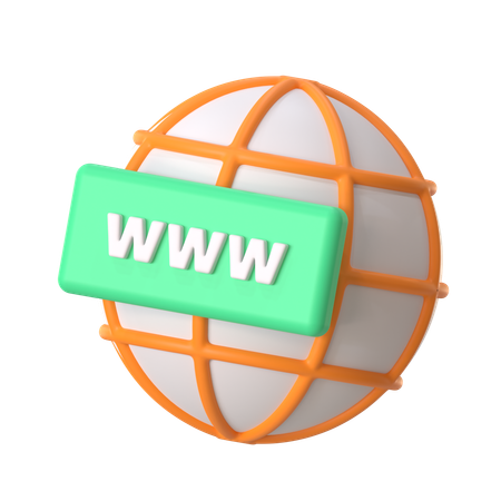 Domain  3D Icon