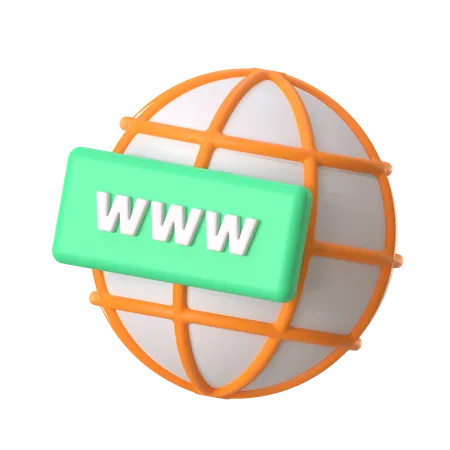 Domain  3D Icon