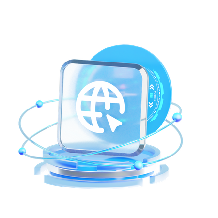 Domain  3D Icon
