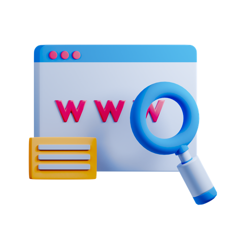 Domain  3D Icon