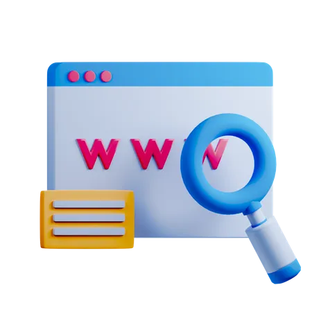 Domain  3D Icon