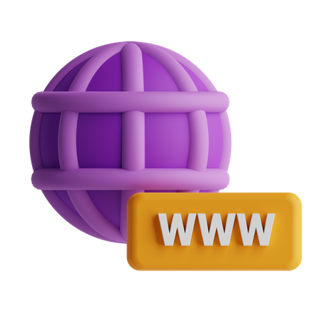 Domain  3D Icon