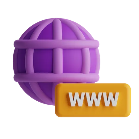 Domain  3D Icon