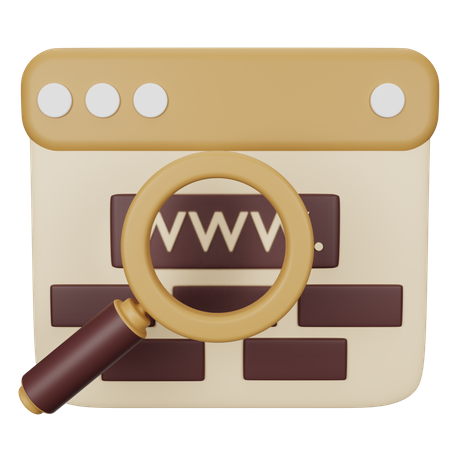 Domain  3D Icon