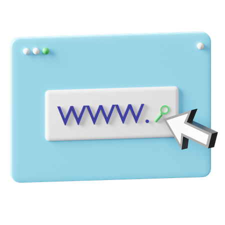 Domain  3D Icon