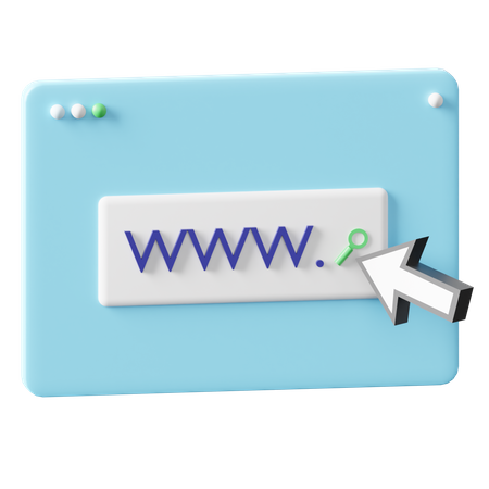 Domain  3D Icon
