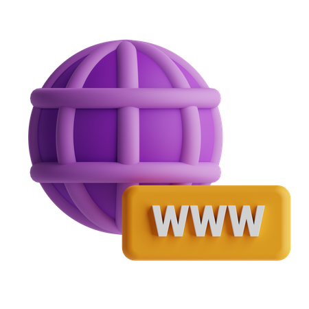 Domain  3D Icon