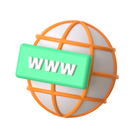 Domain  3D Icon