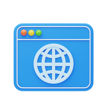 Domain  3D Icon