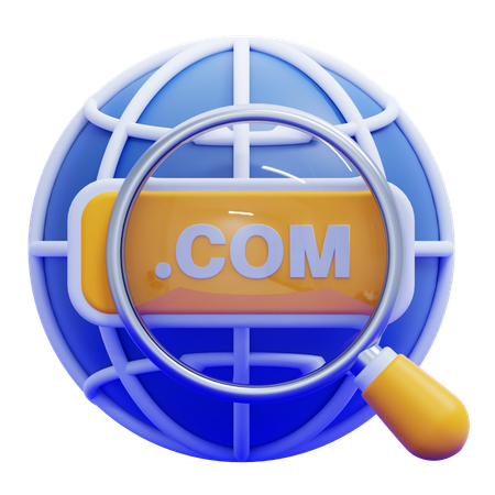 Domain Name  3D Icon