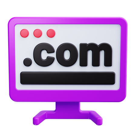 Domain Name  3D Icon