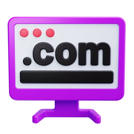 Domain Name  3D Icon