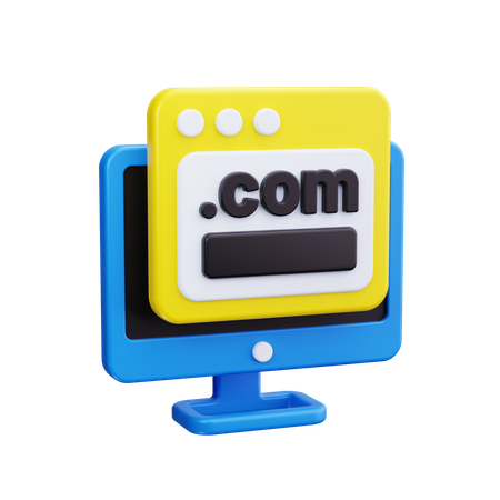 Domain Name  3D Icon