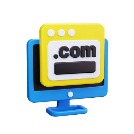 Domain Name  3D Icon