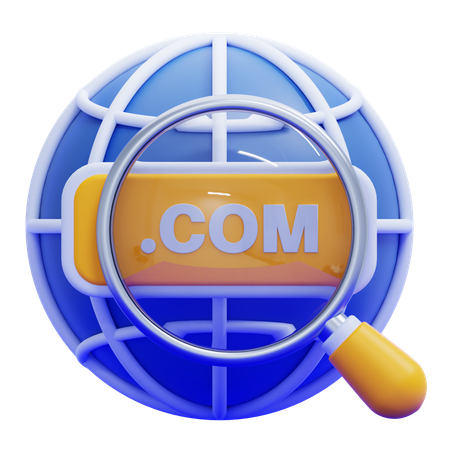 Domain Name  3D Icon