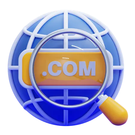 Domain Name  3D Icon